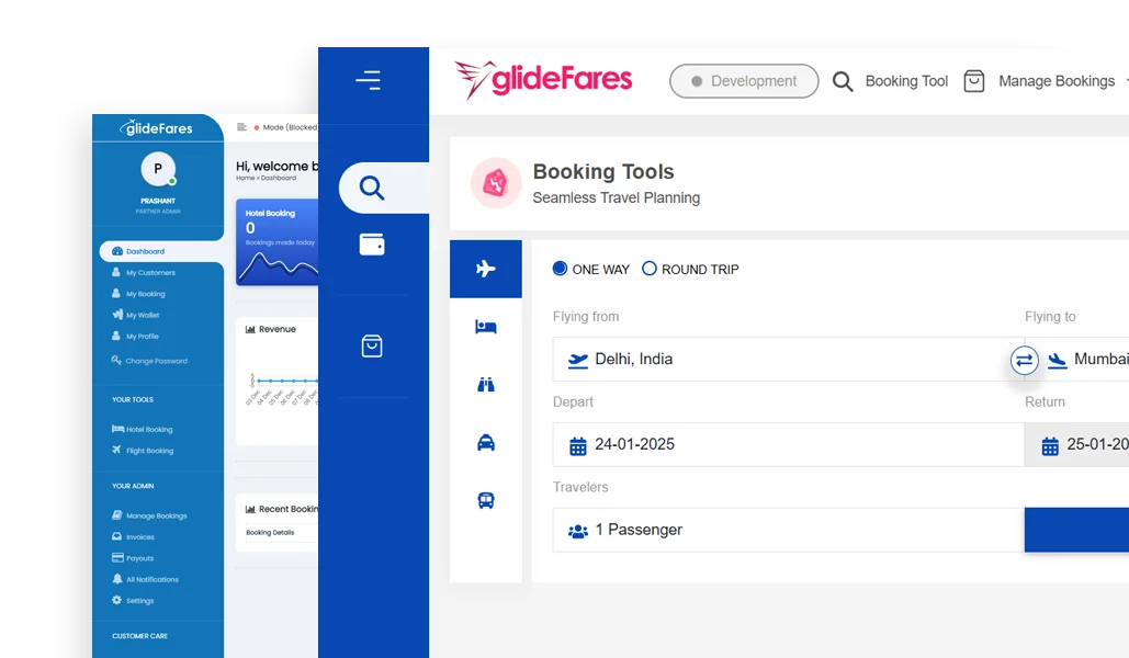 Powerful Booking Tool Page for Travel Agencies, online travel agencies